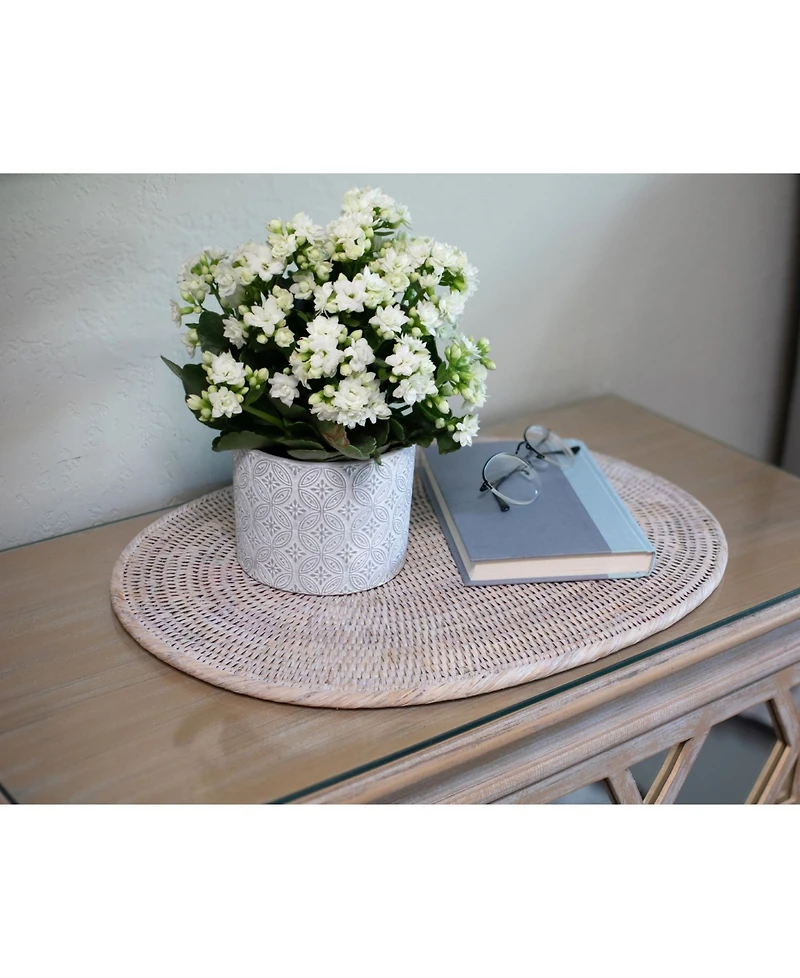 Artifacts Rattan Oval Placemat