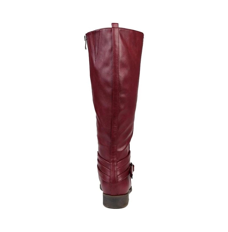 Journee Collection Women's Ivie Extra Wide Calf Knee High Riding Boots