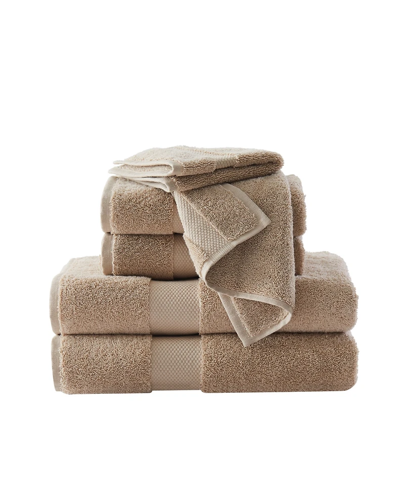 Brooklyn Loom Solid Turkish Cotton 6-Pc. Bath Towel Set