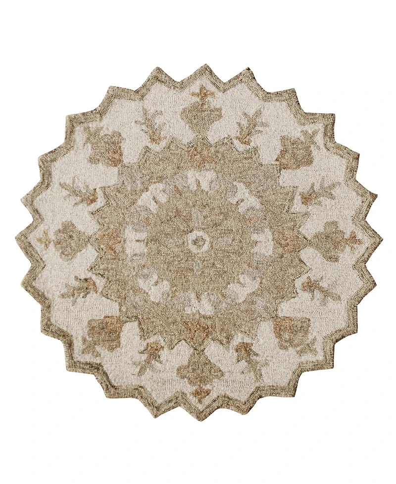 Lr Home Arabella ABA706 3' x 3' Round Area Rug