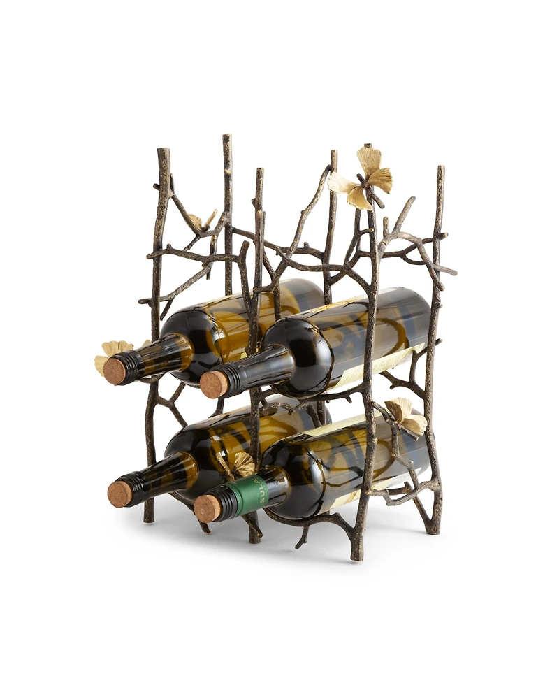 Michael Aram Butterfly Ginkgo 6-Bottle Wine Rack