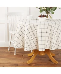 Town & Country Living Window Pane Tablecloth Single Pack 70" Round