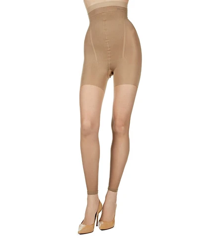 MeMoi Women's Bodysmoothers High Waisted Super Shaper Footless Sheers