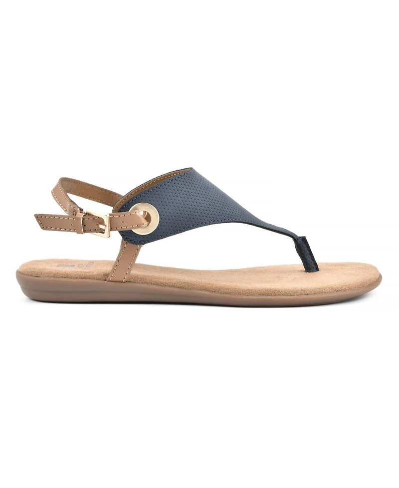 White Mountain Women's London Thong Flat Sandals