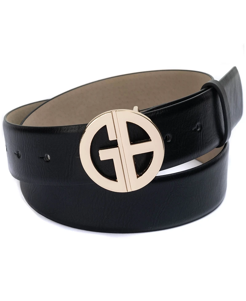 Giani Bernini Women's Signature-Buckle Panel Belt