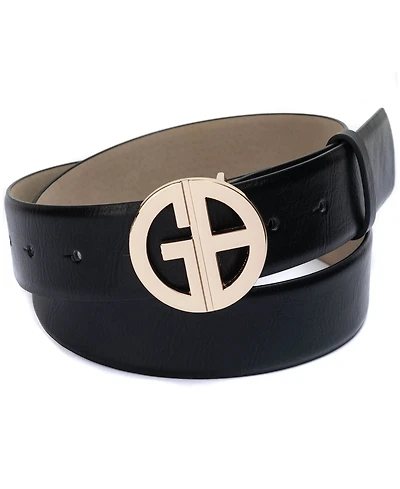 Giani Bernini Women's Signature-Buckle Panel Belt