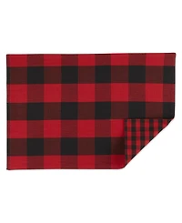 Design Imports Reversible Gingham - Buffalo Check Placemat Set