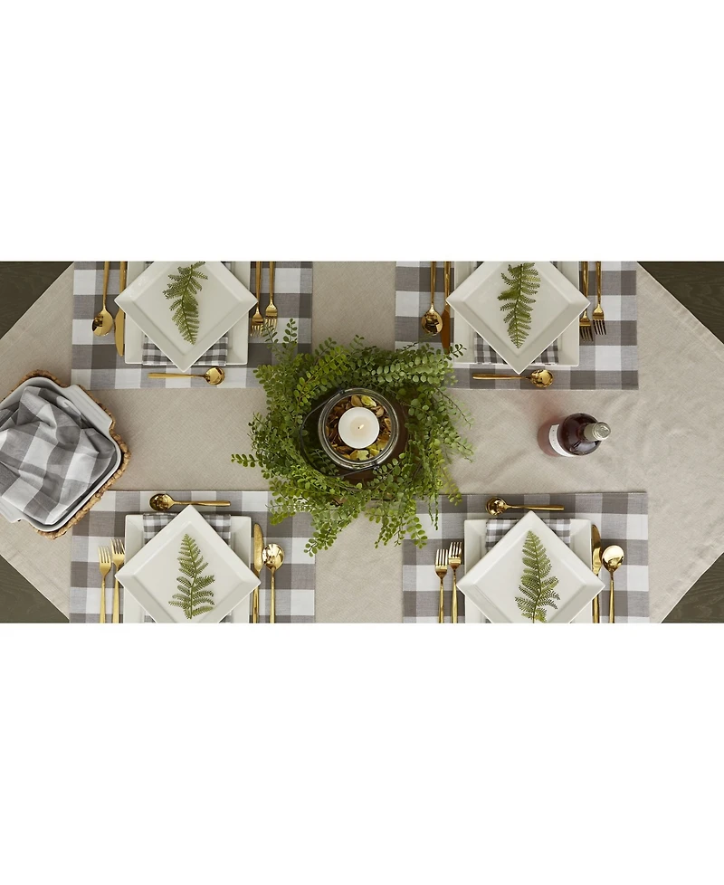 Design Imports Reversible Gingham - Buffalo Check Placemat Set