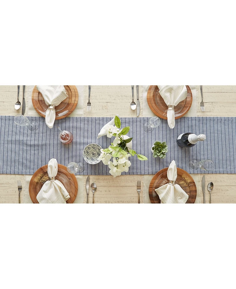 Design Imports Farmhouse Gingham Table Runner