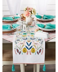 Design Imports Easter Garden Embellished Table Runner, 14" x 108"