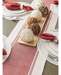 Design Imports Dobby Stripe Table Runner