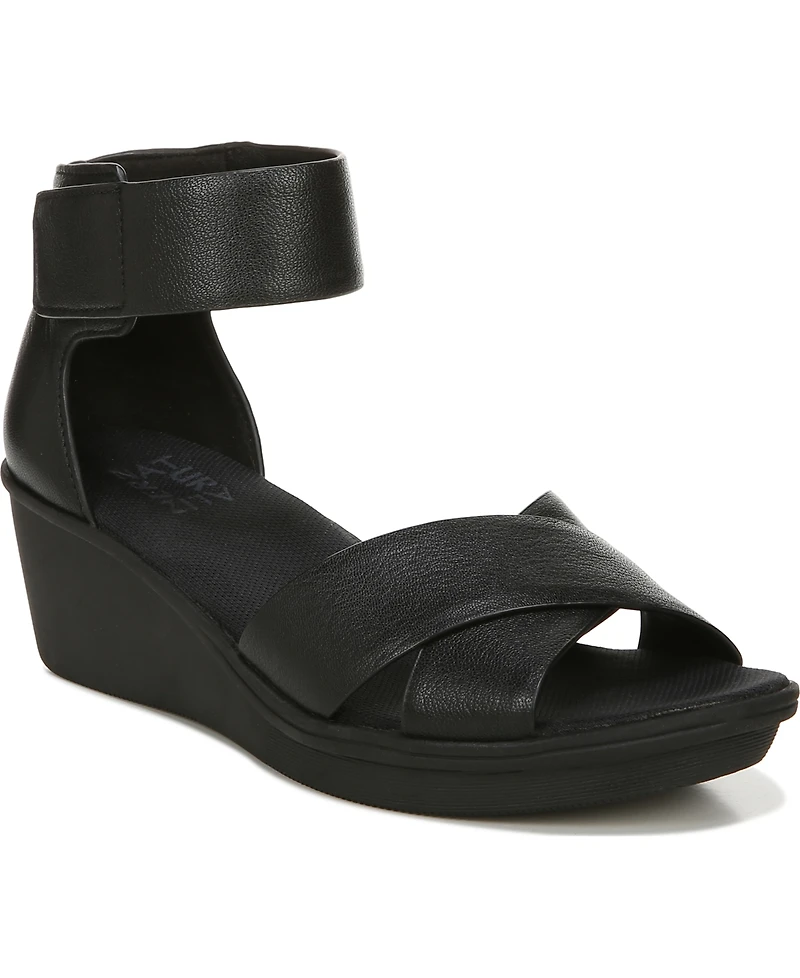 Naturalizer Riviera Ankle Strap Wedge Sandals