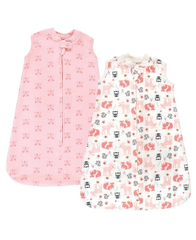 Hudson Baby Premium Quilted Sleeveless Sleeping Bag and Wearable Blanket