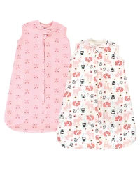 Hudson Baby Premium Quilted Sleeveless Sleeping Bag and Wearable Blanket