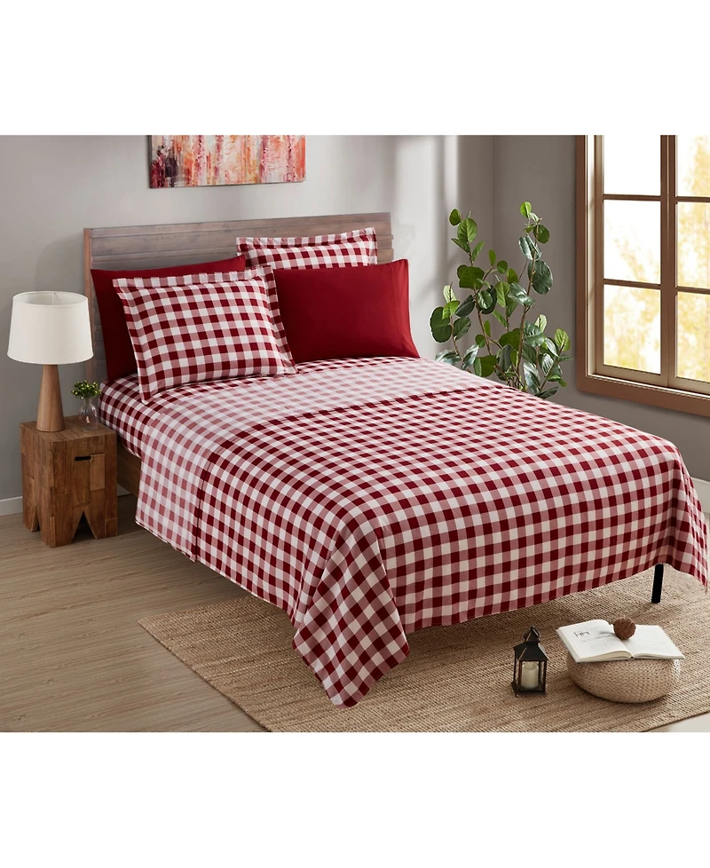 Nestl Printed Super Soft Deep Pocket 6 Pc. Sheet Set, Full