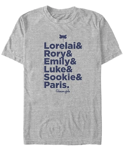 Men's Gilmore Girls Tv Core Cast List Short Sleeve T-shirt