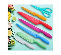 Tomodachi Jewels 13-Pc. Knife Set with Kitchen Shears & Matching Blade Guards