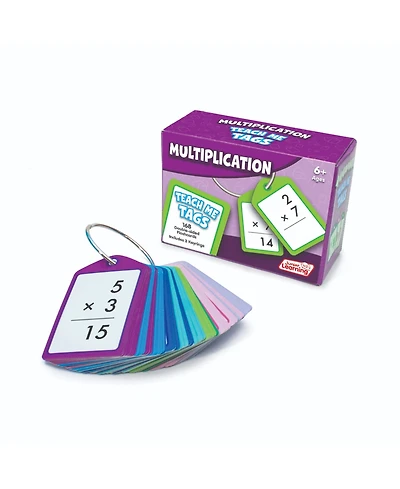 Junior Learning Multiplication Teach Me Tags - 168 Educational Flashcards