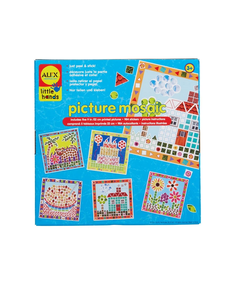 Alex Little Hands Picture Mosaic Kids Toddler Art and Craft Activity