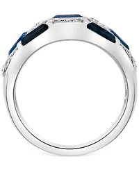 Effy Blue & White Topaz Statement Ring (2-3/4 ct. t.w.) in Sterling Silver