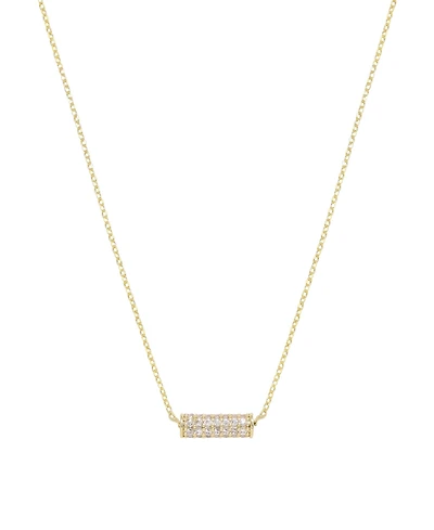 Ettika Crystal Cylinder Bar Necklace