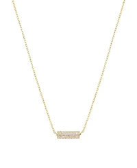 Ettika Crystal Cylinder Bar Necklace