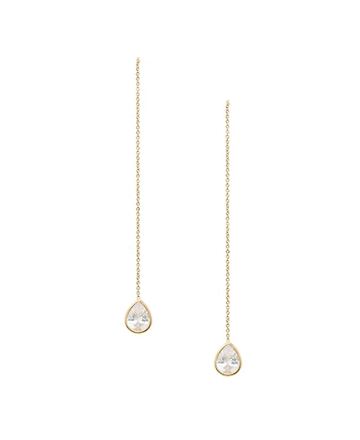 Ettika Crystal Teardrop Threader Earrings