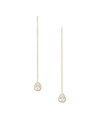Ettika Crystal Teardrop Threader Earrings