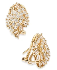Wrapped in Love Diamond Cluster Earrings (1 ct. t.w.) in 14k Gold, Created for Macy's