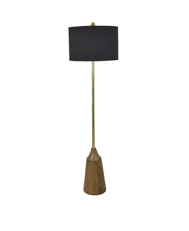 Evolution by Crestview Collection Kinnie Wood Floor Lamp