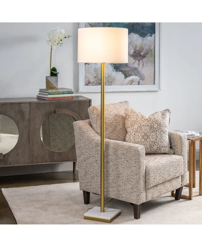 Evolution by Crestview Collection Dilon Marble Floor Lamp