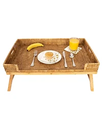 Artifacts Trading Company Rattan Breakfast Tray/Table