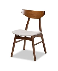 Lois Mid-Century Modern Transitional Fabric Upholstered 5 Piece Dining Set