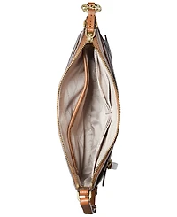 Logo Jet Set Charm Small North South Flat Crossbody