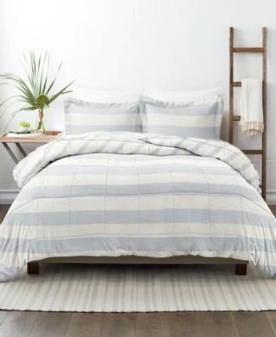 Ienjoy Home Distressed Stripe Reversible Comforter Sets