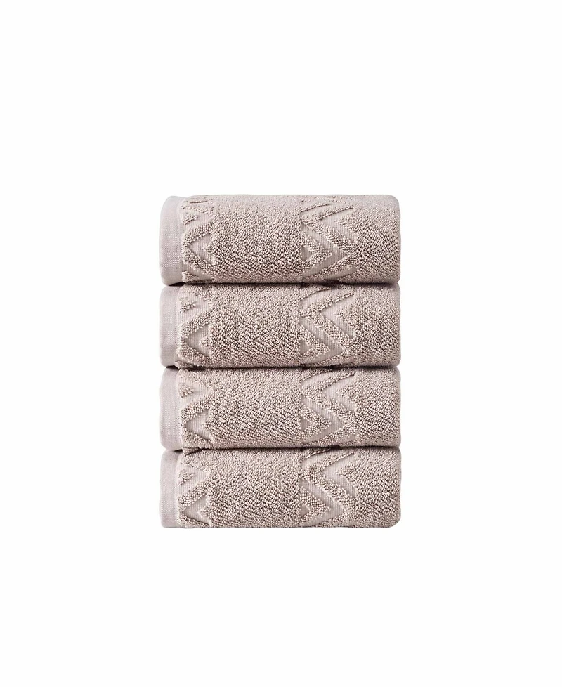 Ozan Premium Home Turkish Cotton Sovrano Collection Luxury 4-Pc. Hand Towel Set