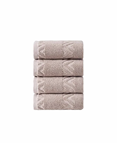 Ozan Premium Home Turkish Cotton Sovrano Collection Luxury 4-Pc. Hand Towel Set