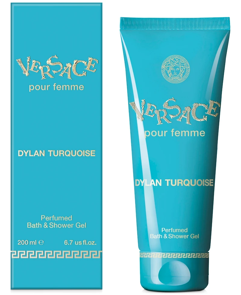 Versace Dylan Turquoise Perfumed Bath & Shower Gel, 6.7-oz.