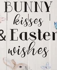 Glitzhome 18"H Easter Wooden Bunny Wall Decor