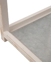 Glitzhome Set of 2 Mondern Farmhouse Wooden Lantern