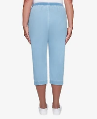 Alfred Dunner Women's Missy Classics Casual Denim Capri