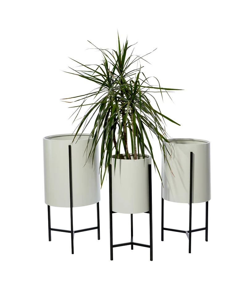 Metal Modern Planter, Set of 3