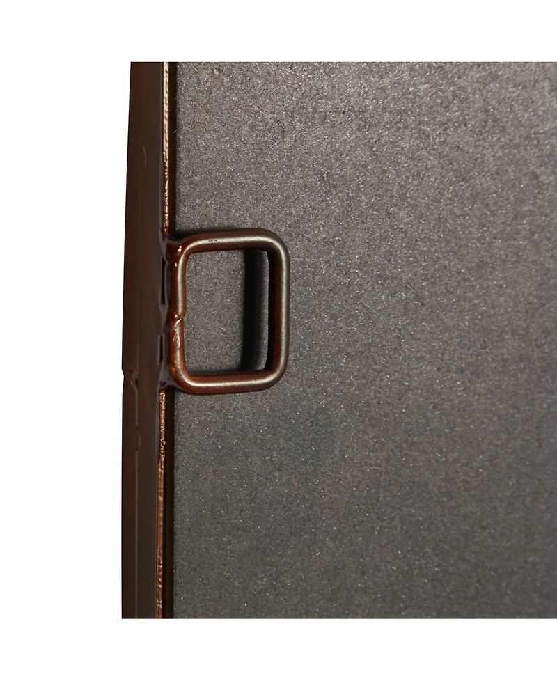 Brown Traditional Metal Wall Mirror, 48 x 24