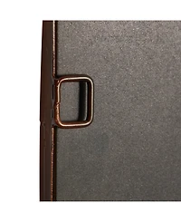 Brown Traditional Metal Wall Mirror, 48 x 24