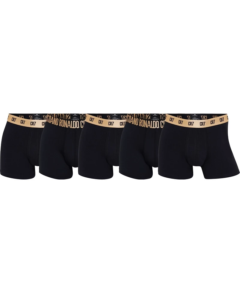 CR7 Cristiano Ronaldo Men's Trunk, Pack of 5 with Travel Bag