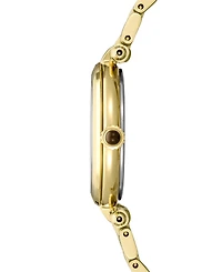 Seiko Women's Diamond (1/8 ct. t.w.) Gold-Tone Stainless Steel Bracelet Watch 30mm