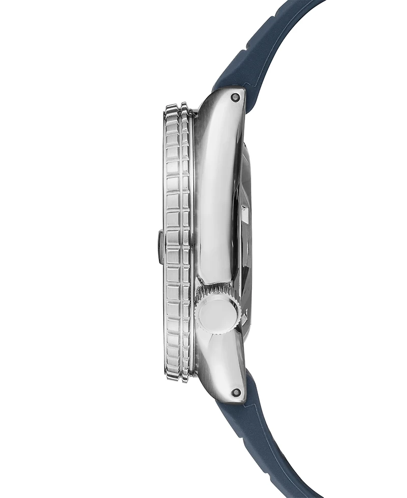 Seiko Men's Automatic Prospex Diver Dark Blue Silicone Strap Watch 45mm