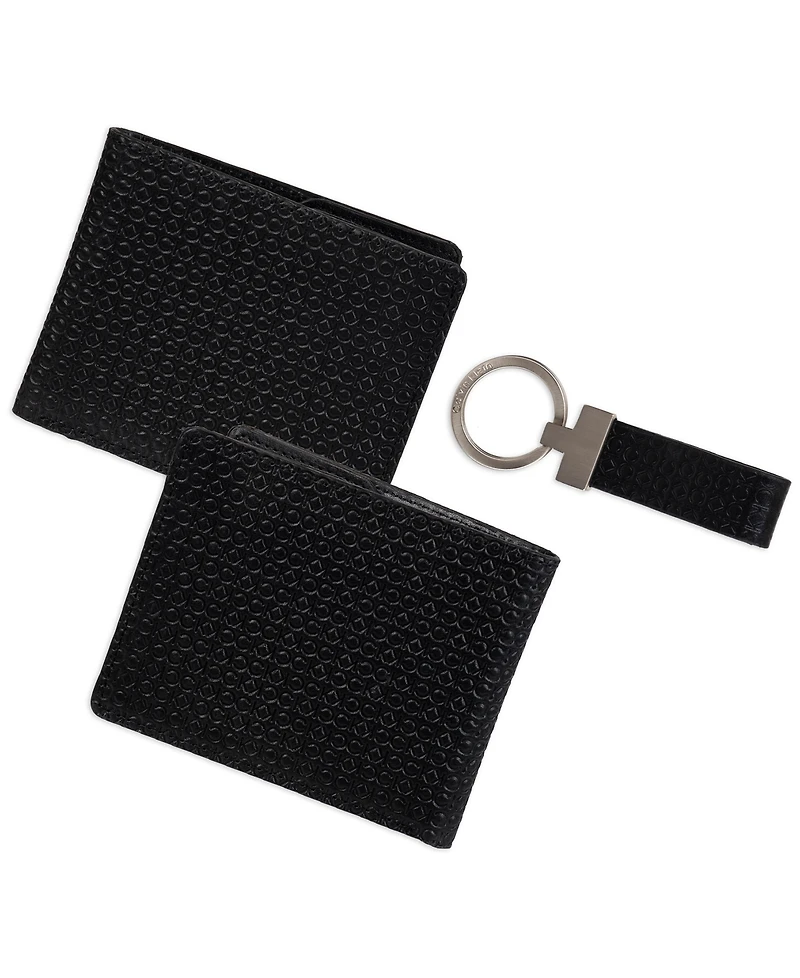 Calvin Klein Men's Rfid Slimfold Wallet & Key Fob Set