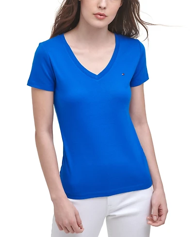 Tommy Hilfiger Women's V-Neck T-Shirt, Created for Macy's