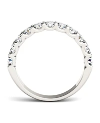 Moissanite Anniversary Band 1-1/10 ct. t.w. Diamond Equivalent 14k White or Yellow Gold